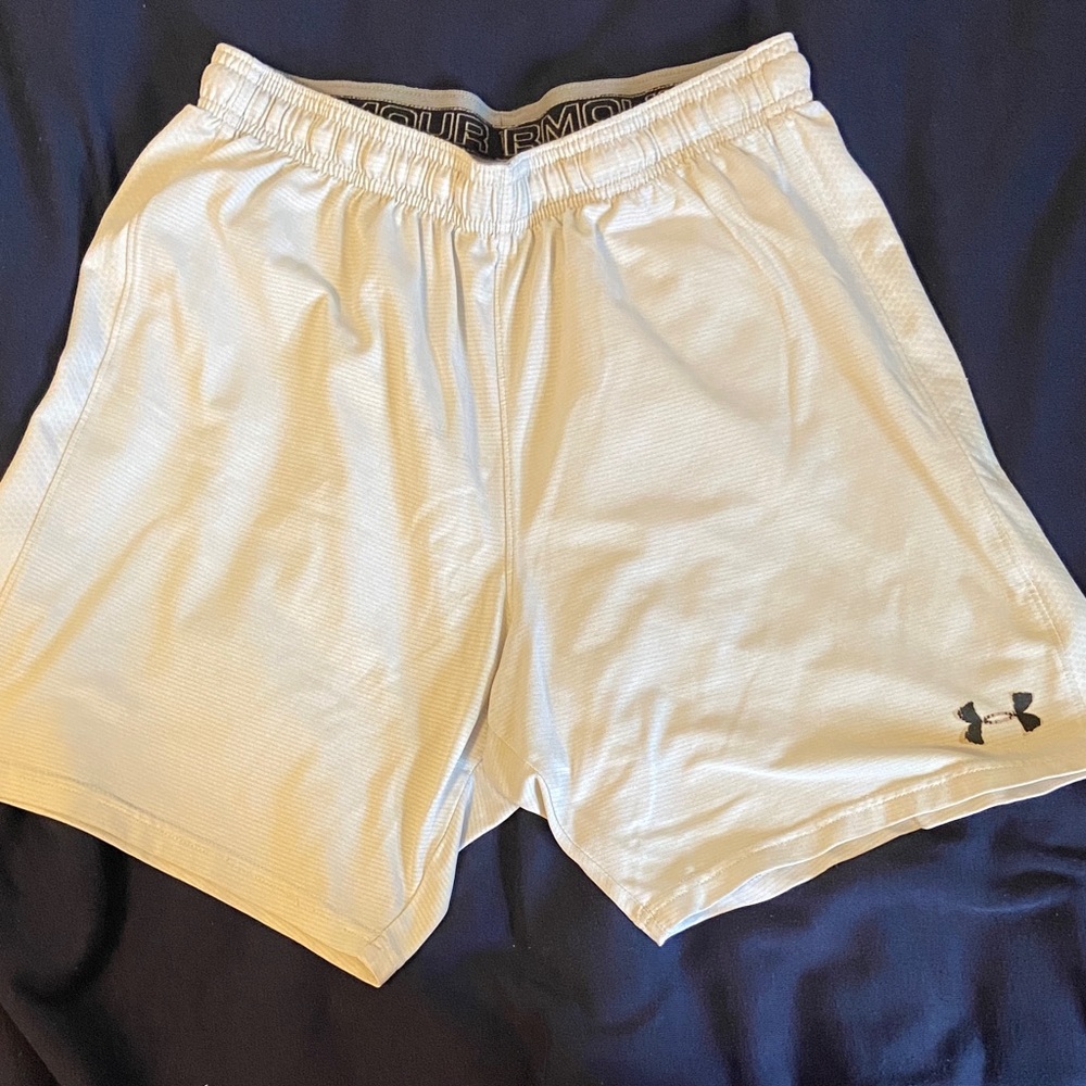 Under Armour White Athletic Shorts